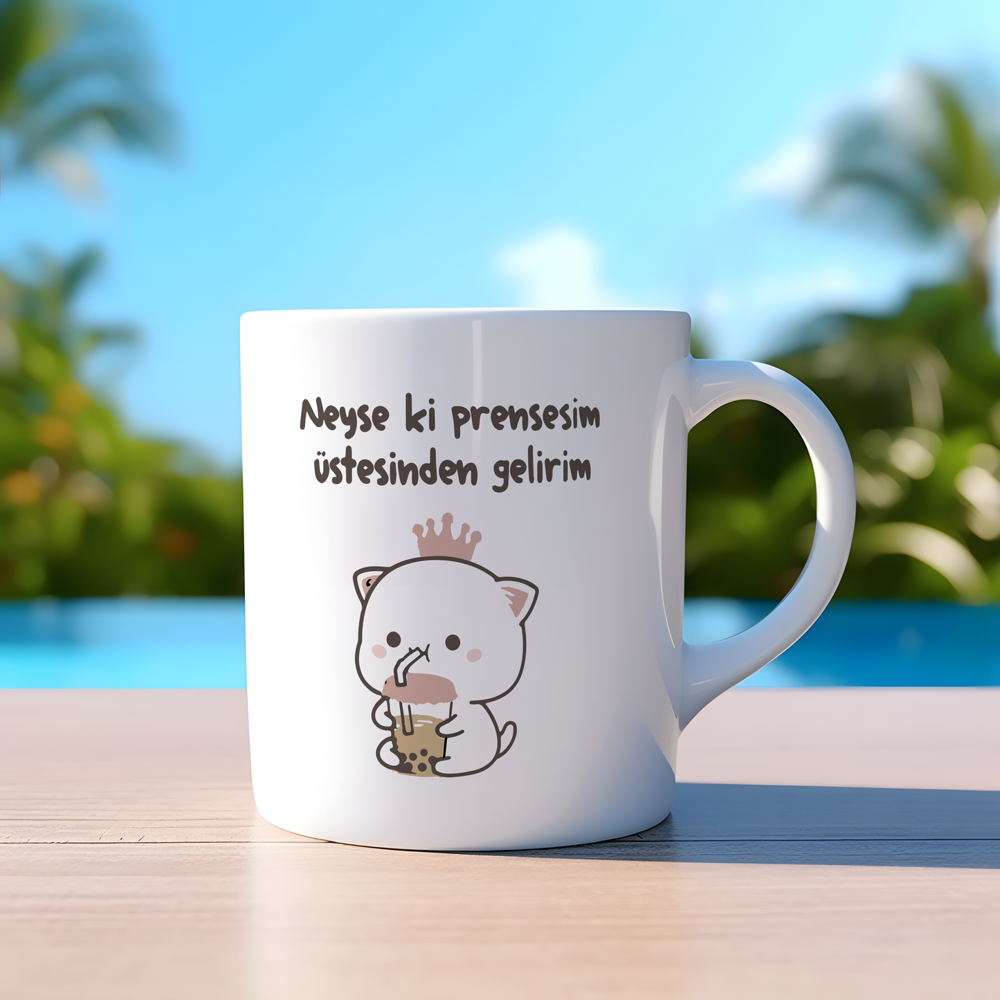 Elix™ Neyse ki prensesim mood kupa bardak